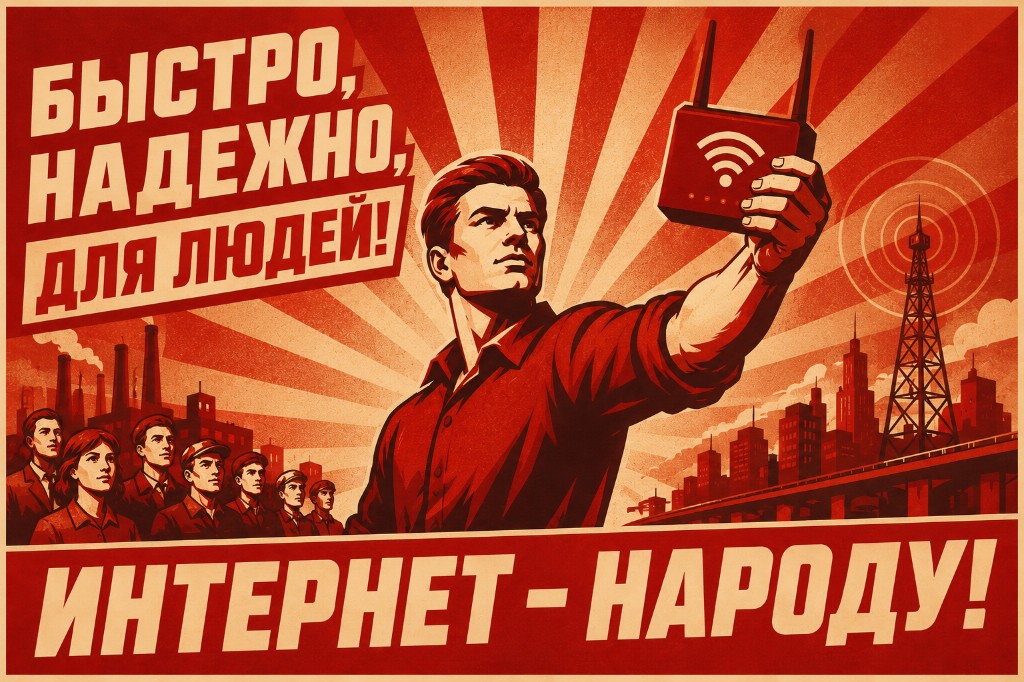 Плакат Круто ВПН: интернет для людей — быстрый и надёжный VPN